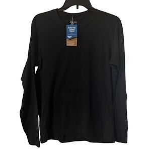 Brooks Men's Distance Long Sleeve Shirt Sz S NWT Black‎ Running Run Happy